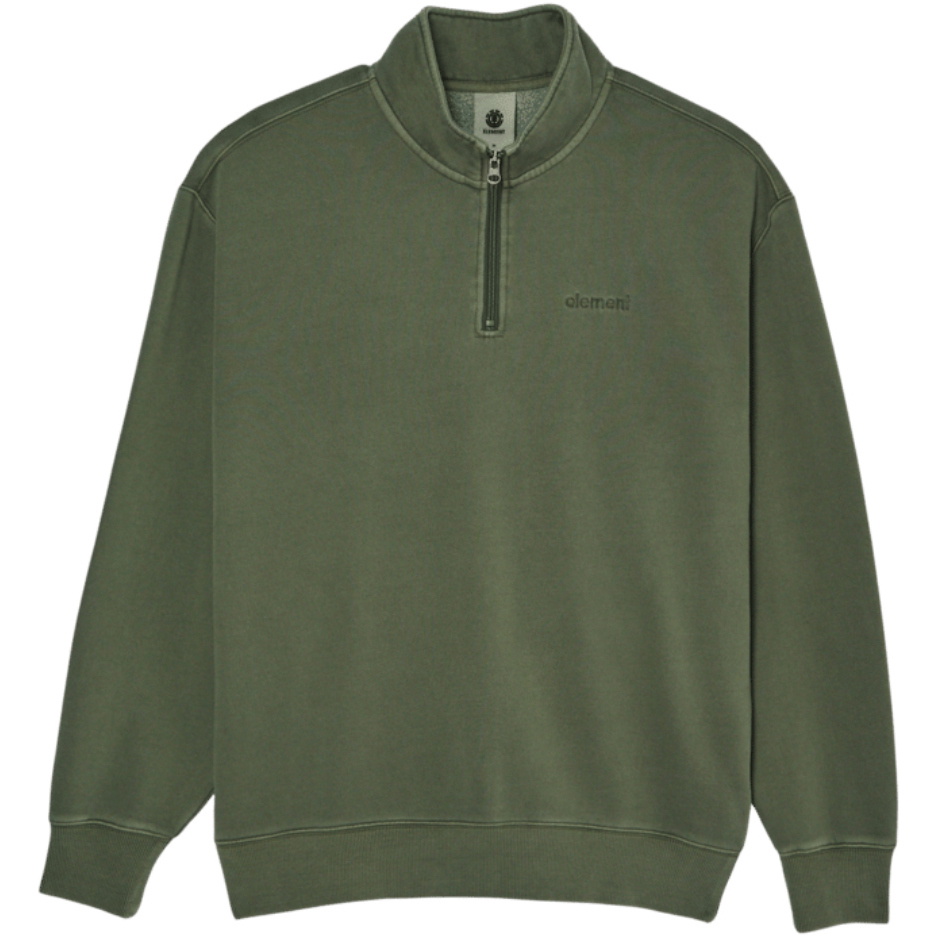 2026 Element Mens Lowcase Pigment Quarter Zip ELYFT00223 - Bronze Green
